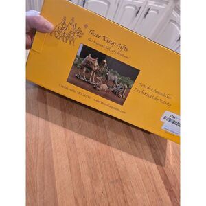 Three Kings Gift Set of 4 Animals Real Life Nativity GFM 031 Original Box Donkey